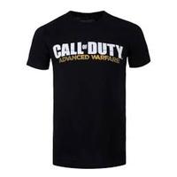 Call Of Duty Advanced Warfare Unisex Large T-Shirt with Main Logo - Black