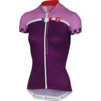 castelli duello womens cycling jersey violet large