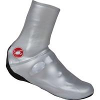 castelli aero nano cycling shoecover silver medium