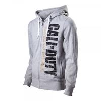 CALL OF DUTY Advanced Warfare Extra Large Hoodie with Vertical Logo Light Grey