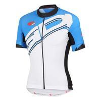 Castelli Sidi Cielo Aero Race 4.0 Short Sleeve Jersey - White / Drive Blue / 3XLarge