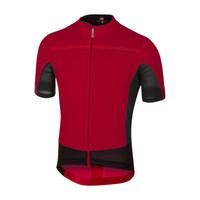 Castelli Forza Pro Short Sleeve Jersey - 2017 - Anthracite / Red / Large
