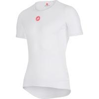 castelli pro issue short sleeve cycling base layer white large