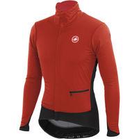 castelli alpha cycling jacket red black large