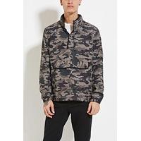 camo print windbreaker