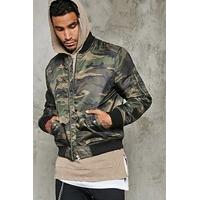 camo print bomber jacket