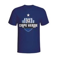 cape verde country logo t shirt navy