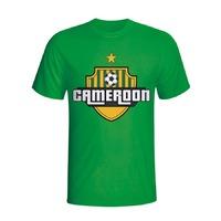 cameroon country logo t shirt green kids