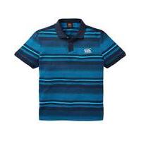 Canterbury Blue Jacquard Polo Regular