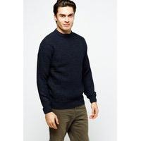 cable knit speckled jumper