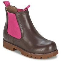 camper compas girlss childrens mid boots in brown