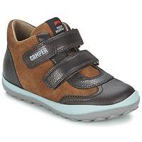 camper peu pista boyss childrens shoes trainers in brown