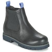 camper compas boyss childrens mid boots in black