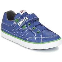 camper pursuit kids boyss childrens shoes trainers in blue