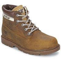 caterpillar colorado plus boyss childrens mid boots in brown