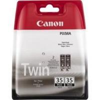 canon pgi 35 twin pack ink tank 2 x pigmented black 191 pages