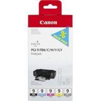Canon PGI-9 Multi-Pack - Ink tank - 1 x grey, yellow, cyan, magenta, photo black
