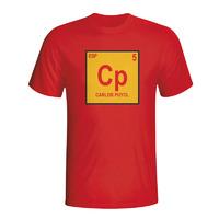 carlos puyol spain periodic table t shirt red kids