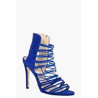 Cage Elastic Banded Heel - cobalt