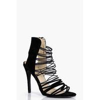 Cage Elastic Banded Heel - black