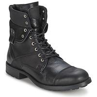 casual attitude valion mens mid boots in black