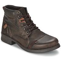 casual attitude cemen mens mid boots in brown