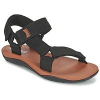 camper match mens sandals in black