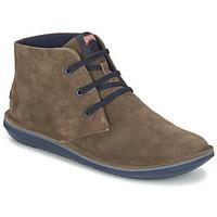 camper beetle mens low ankle boots in brown