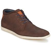 casual attitude turen mens shoes high top trainers in brown
