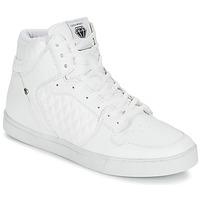 cash money cms13 jailor mens shoes high top trainers in white