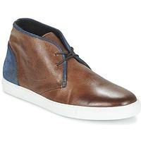 casual attitude flaure mens shoes high top trainers in brown