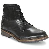 casual attitude fiza mens mid boots in black