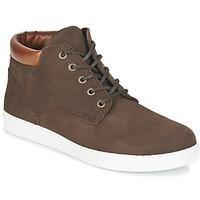 casual attitude fifi mens shoes high top trainers in brown