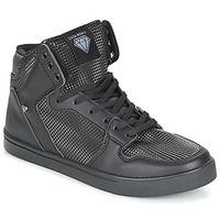 cash money bone mens shoes high top trainers in black