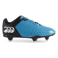 canterbury control club 6 stud kids rugby boots atomic blue