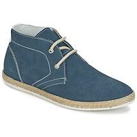 casual attitude huppe mens shoes high top trainers in blue
