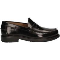 callaghan 9000 mocassins man black mens loafers casual shoes in black