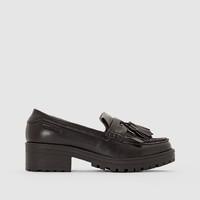 CAYLA Heeled Loafer with Tassel Detail