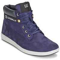 caterpillar poe mens shoes high top trainers in blue