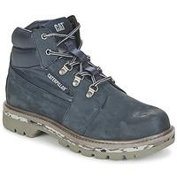 caterpillar junction mens mid boots in blue