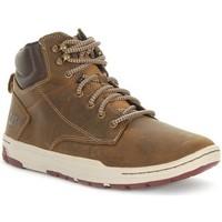 caterpillar colfax mid mens shoes high top trainers in brown