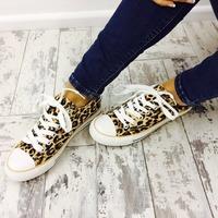 Caris leopard printed trainers