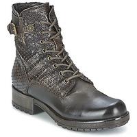 caf noir aliana womens mid boots in brown