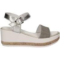 caf noir hf913 wedge sandals women silver womens sandals in silver