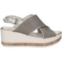 caf noir hf911 wedge sandals women silver womens sandals in silver