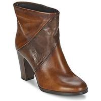 caf noir erese womens low ankle boots in brown