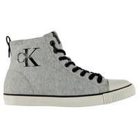 calvin klein aron neoprene hi top trainers