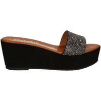 Café Noir XG910 Wedge sandals Women Black women\'s Mules / Casual Shoes in black