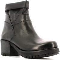caf noir gg539 ankle boots women womens mid boots in black