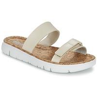 camper oruga womens sandals in beige